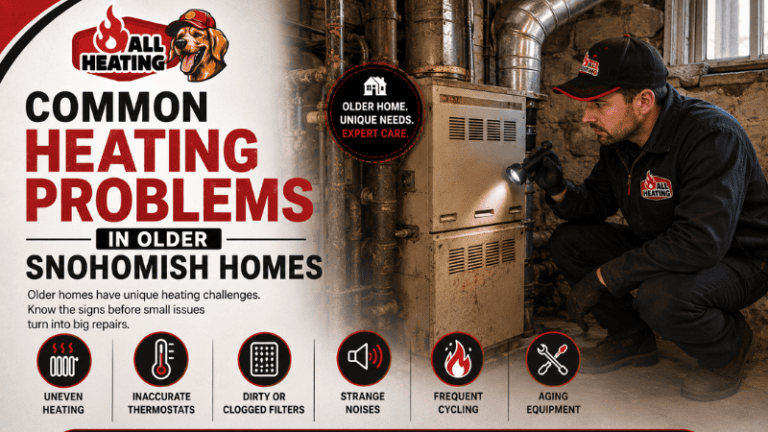 Common Heating Problems in Older Snohomish Homes
