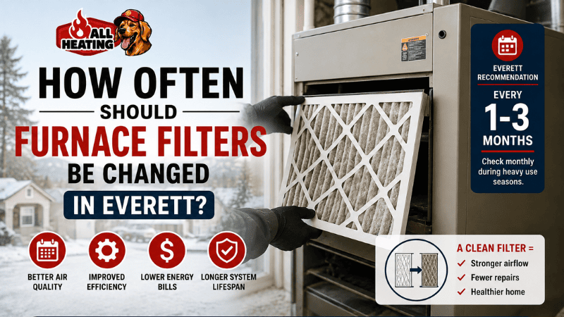 How Often Should Furnace Filters Be Changed in Everett?