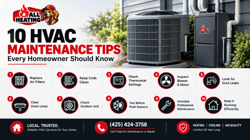 10 HVAC Maintenance Tips Every Homeowner Should Know