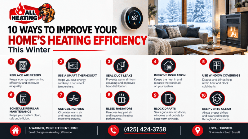 10 Ways to Improve Your Home’s Heating Efficiency This Winter