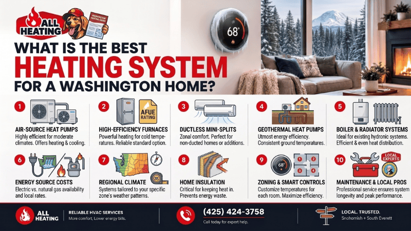 What Is the Best Heating System for a Washington Home?