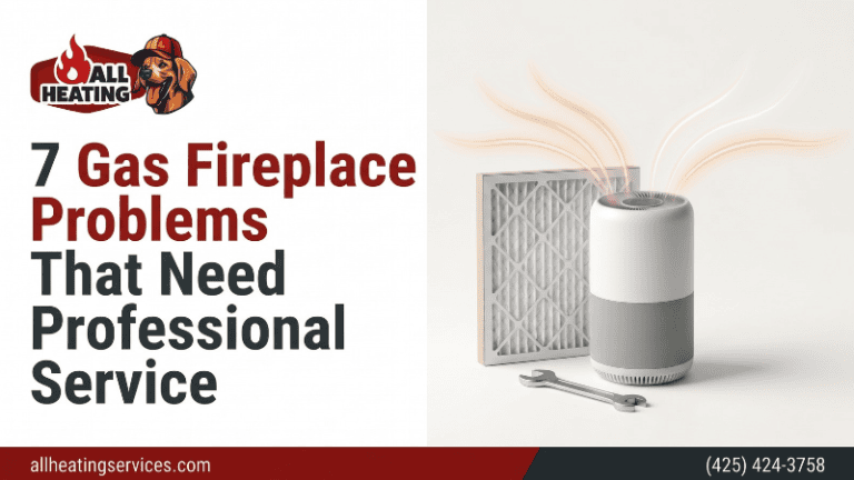 7 Gas Fireplace Problems That Need Professional Service