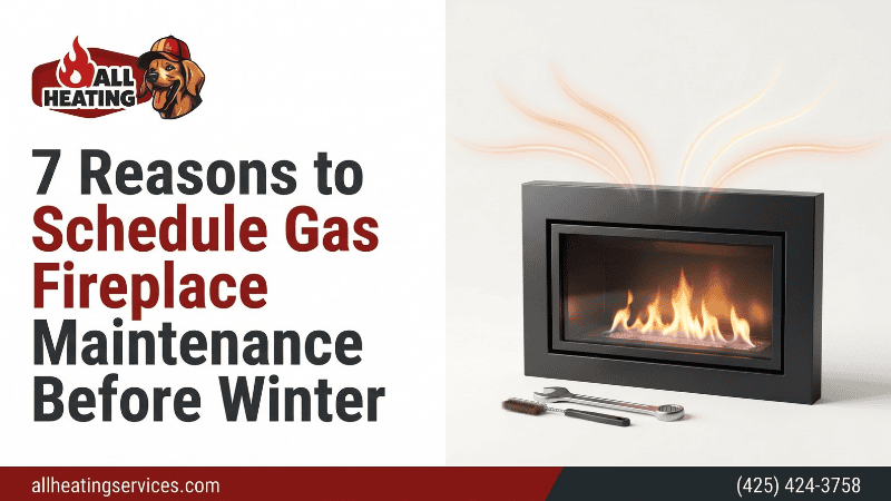 7 Reasons to Schedule Gas Fireplace Maintenance Before Winter
