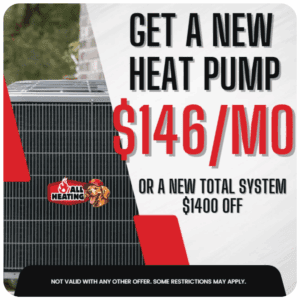 Get A NEW HEAT PUMP $146/MO OR A NEW TOTAL SYSTEM $1400 OFF DEAL